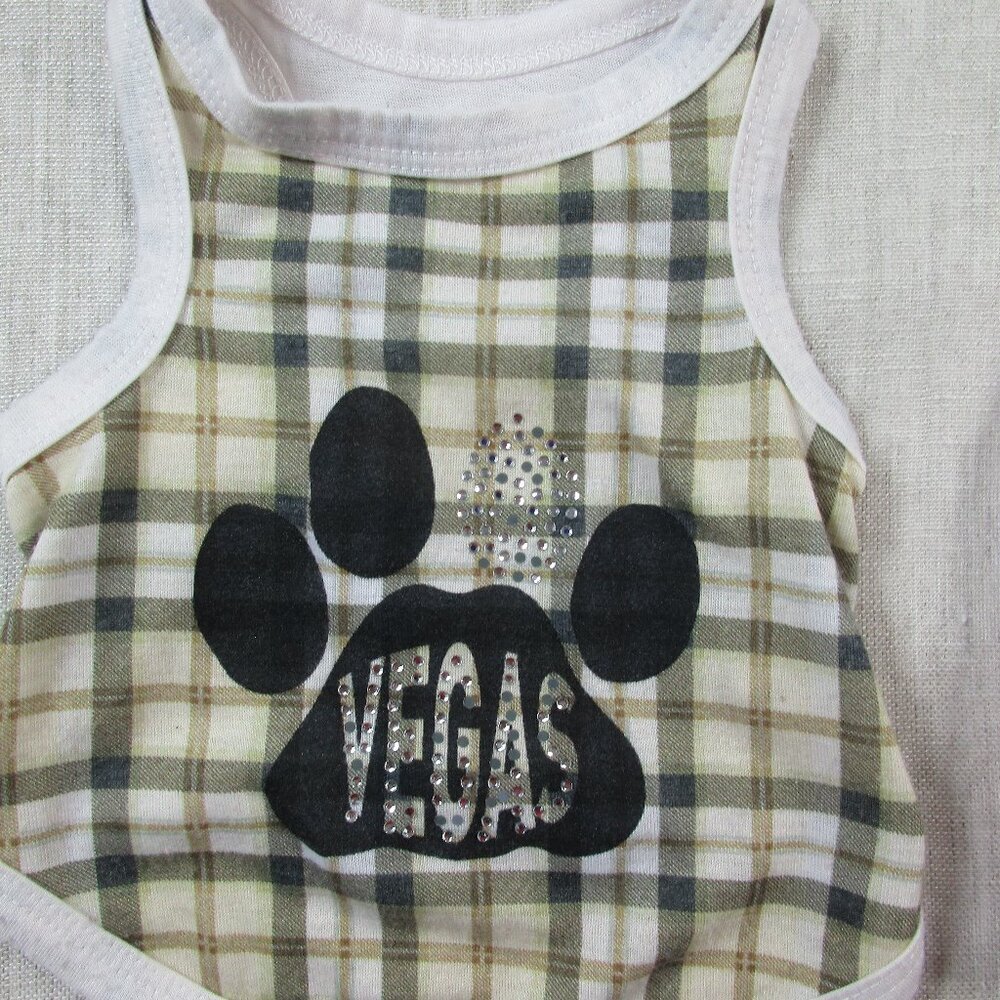 Lot of 3 Dog Shirts Large Multi Cute Graphic Pet Clothes Vegas Big Brother Baby - Picture 3 of 16
